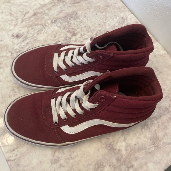 maroon high top vans - Picture 3 of 5